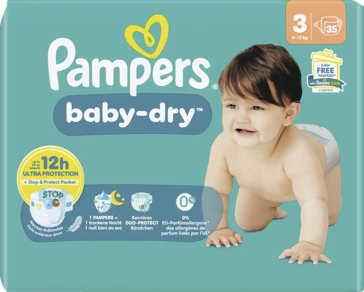 Bild 1 von Pampers Baby Dry Windeln Gr.3 Midi 6-10kg Single Pack