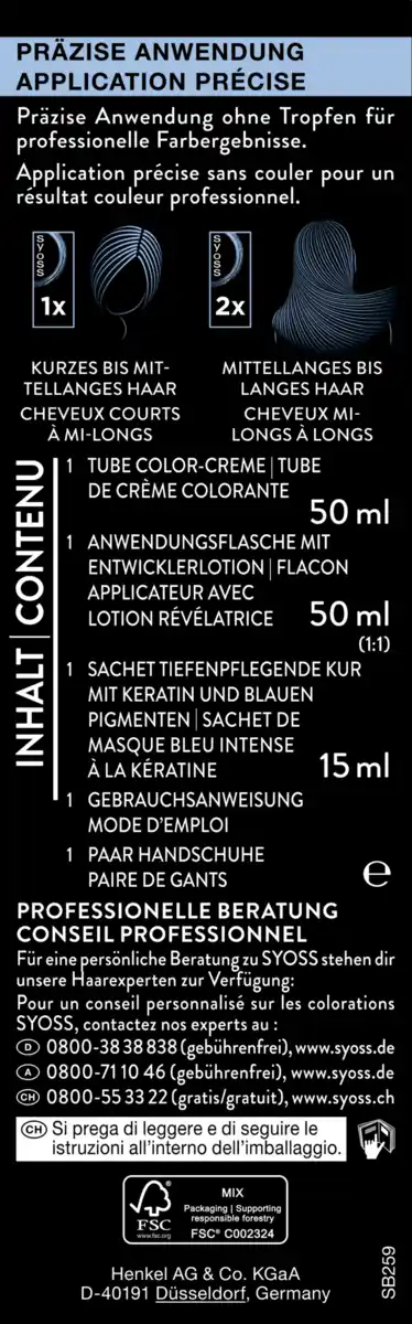 Bild 3 von Syoss Coloration 12_59 Kühles Platinblond