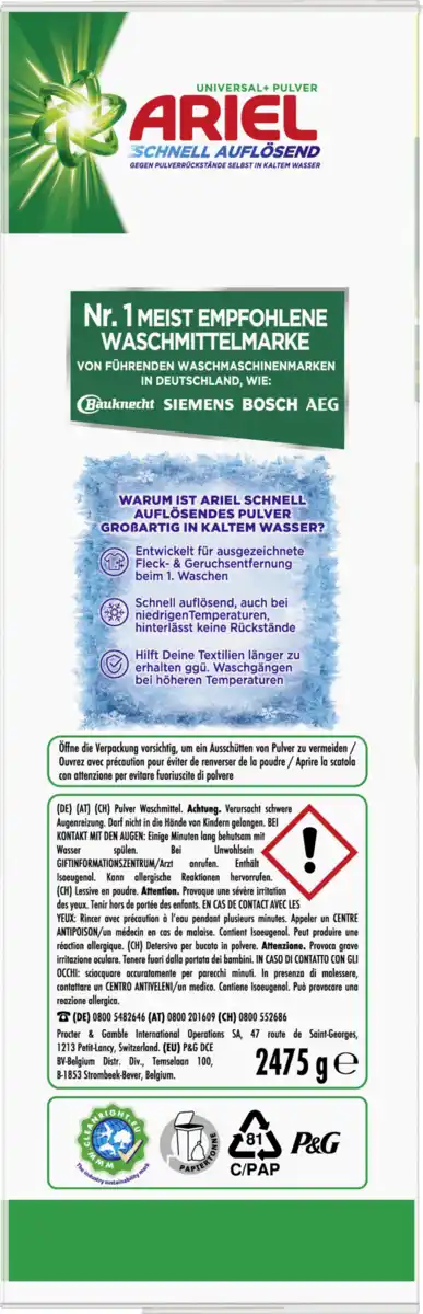 Bild 2 von Ariel Vollwaschmittel Pulver 45 WL