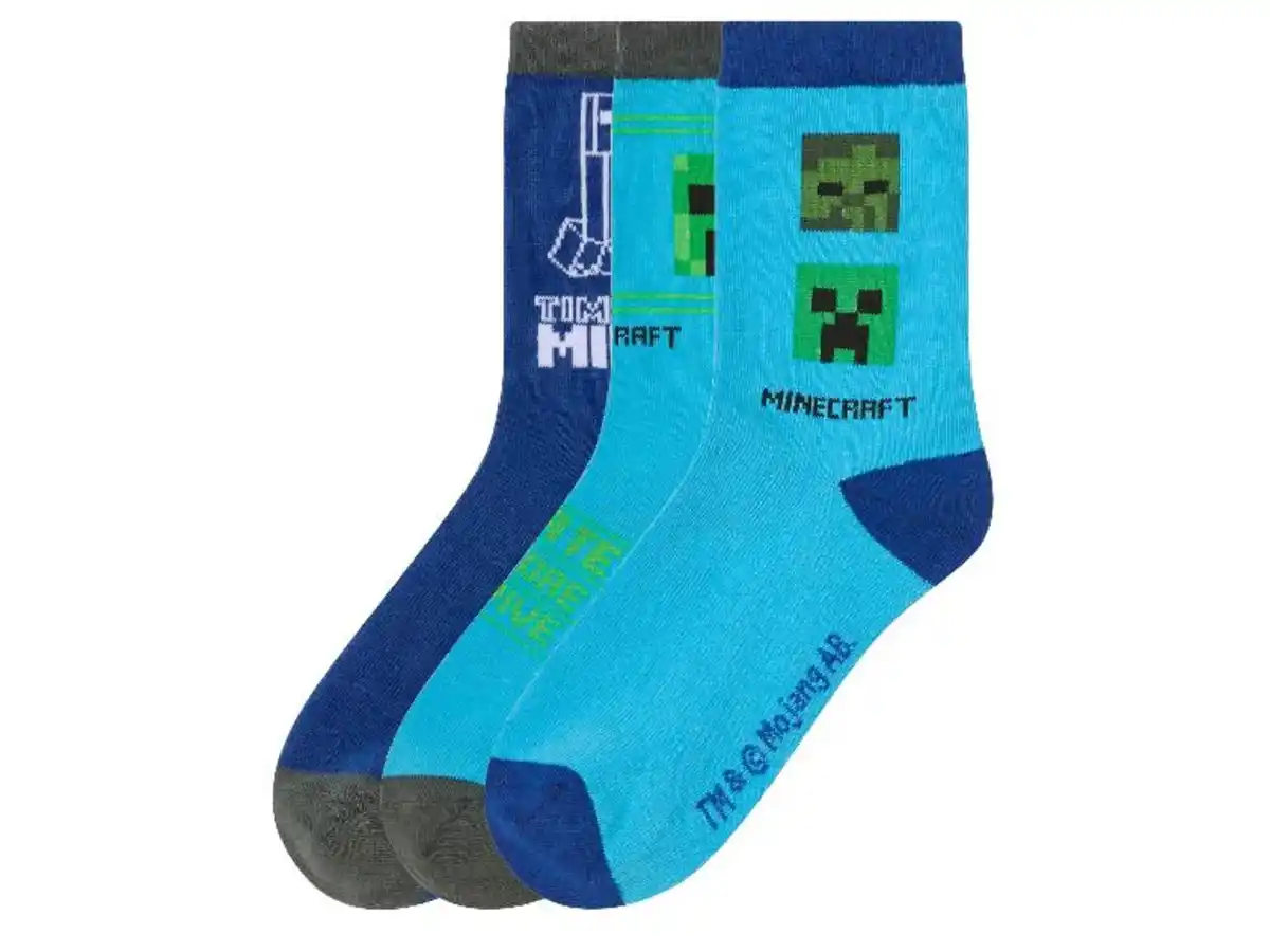 Bild 2 von Kinder-Socken »Minecraft«, 3 Paar