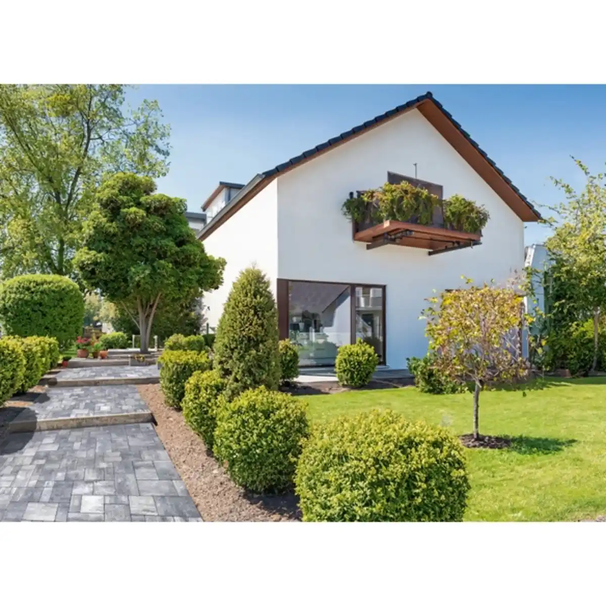 Bild 2 von Mr. GARDENER Mehrformatpflaster »Rio Bravo«, Verlegeeinheit, LxB:S: ca. 120 x 80 x 5 cm, weiß-anthrazit