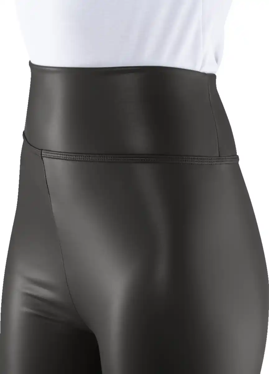 Bild 2 von IDEENWELT Leggings mit Lederoptik schwarz XL
