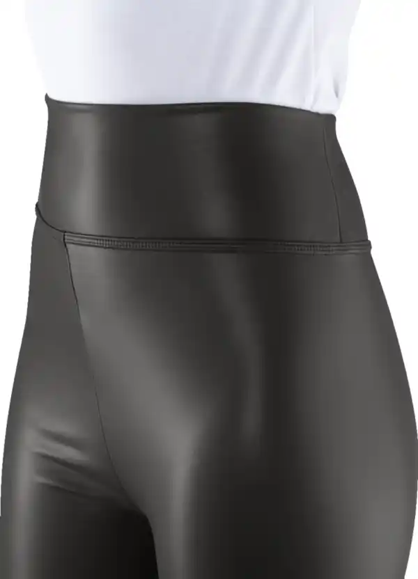 Bild 2 von IDEENWELT Leggings mit Lederoptik schwarz XL