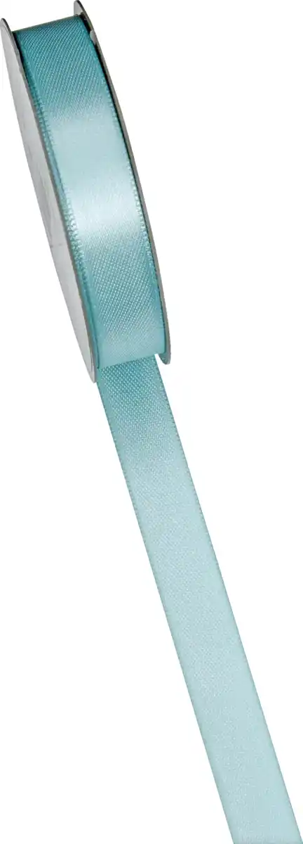 Bild 2 von DEKOWELT Geschenkband Doppelsatin graublau, 7 m