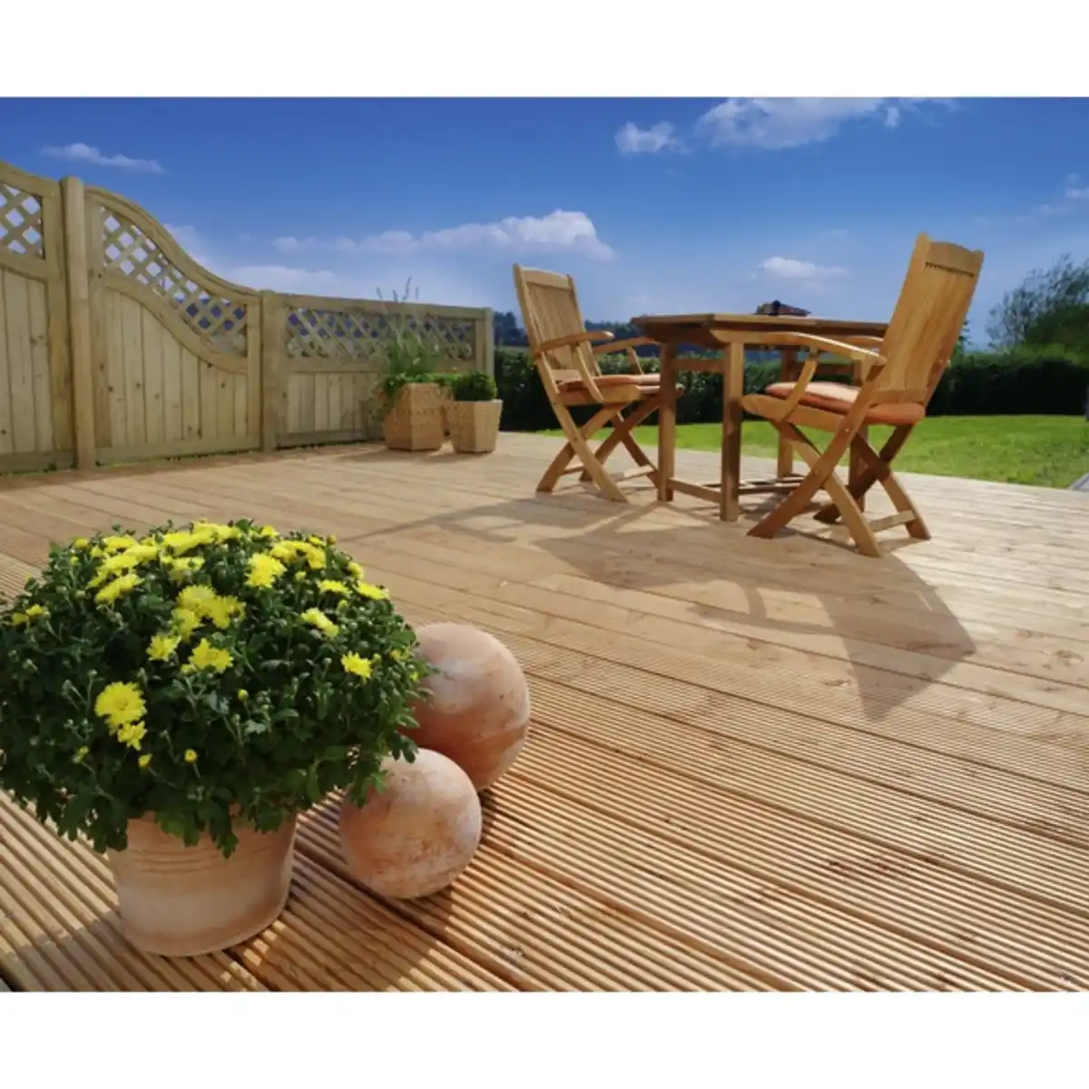 Bild 2 von Mr. GARDENER Terrassendiele »Douglasie grob/fein«, Breite: 14,5 cm, Stärke: 2,8 cm, 1 Stk.