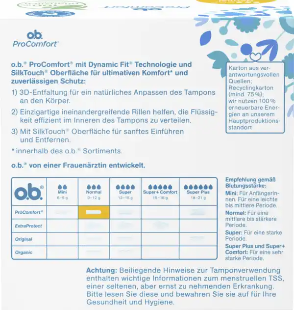 Bild 2 von o.b. ProComfort Tampons Normal