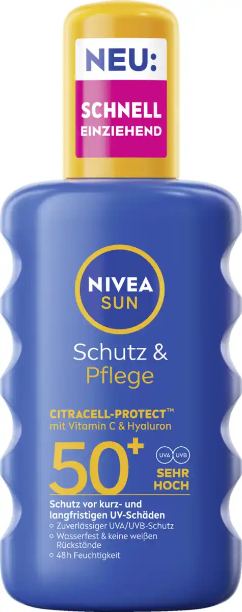 Bild 1 von NIVEA SUN Sonnenspray Schutz & Pflege LSF 50+, 200 ml