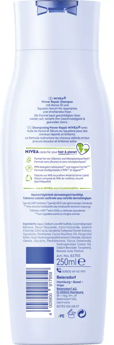 Bild 2 von NIVEA Power Repair Reparatur Shampoo, 250 ml