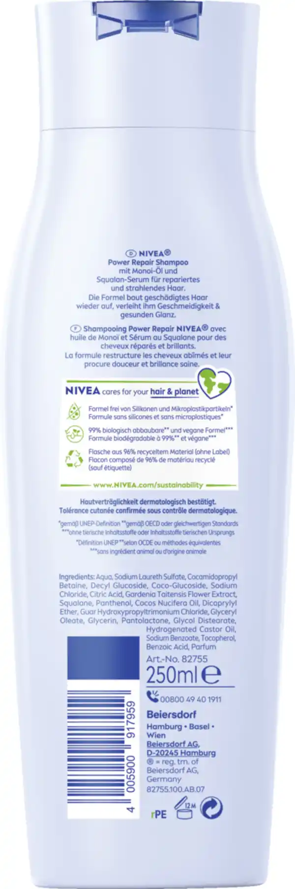Bild 2 von NIVEA Power Repair Reparatur Shampoo, 250 ml