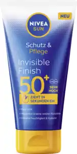 NIVEA SUN Schutz & Pflege invisible finish Sonnencreme LSF 50, 150 ml