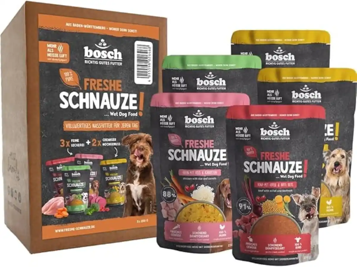 Bild 1 von Bosch Freshe Schnauze Hundefutter Topping Aktionspaket 5 x 250 g