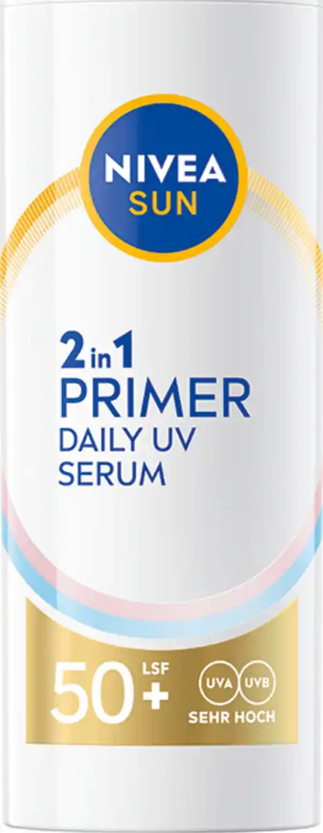 Bild 2 von NIVEA SUN 2in1 Primer Daily UV Serum LSF50+, 30 ml