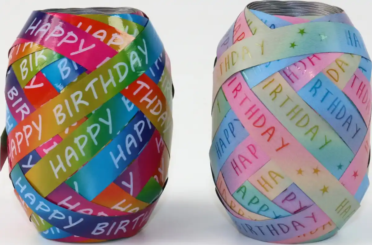 Bild 1 von DEKOWELT Geschenkband Regenbogen, 20 m