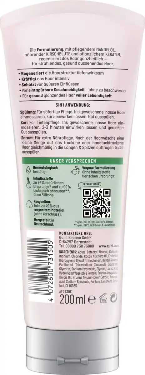 Bild 2 von Guhl 3in1 Tiefenaufbau Kur, Spülung & Serum Reparatur, 200 ml