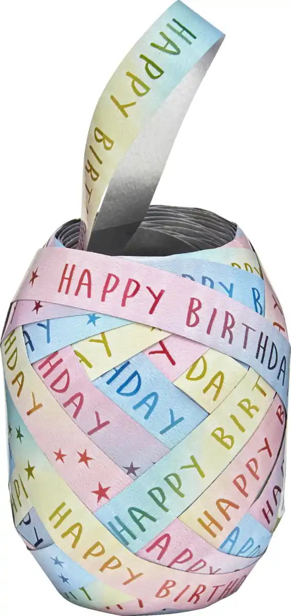 Bild 3 von DEKOWELT Geschenkband Regenbogen, 20 m