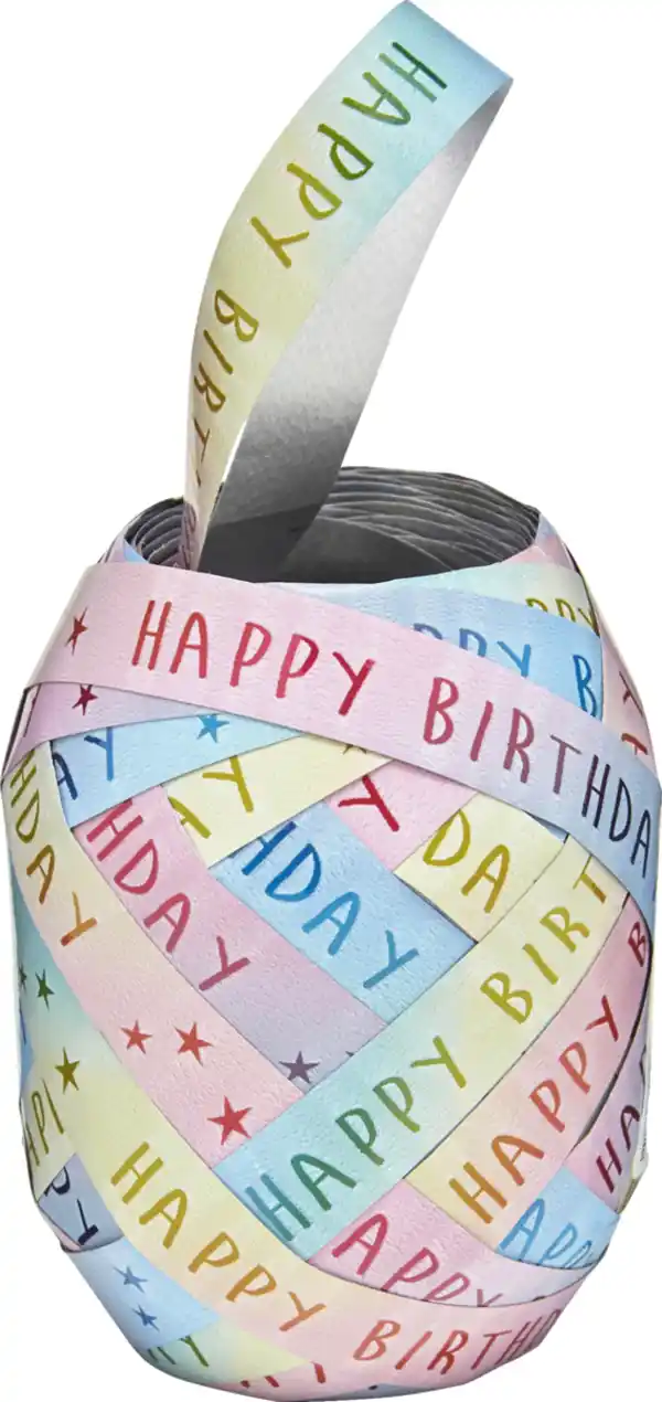 Bild 3 von DEKOWELT Geschenkband Regenbogen, 20 m