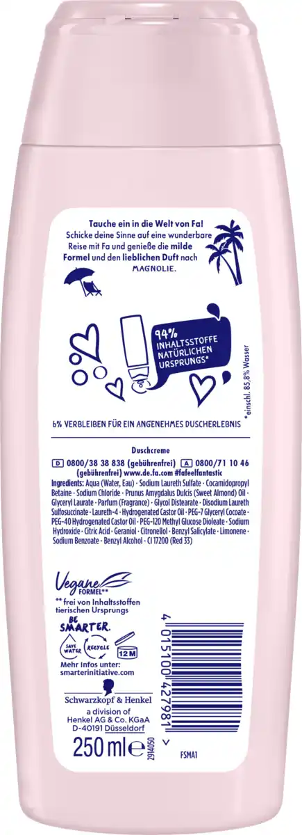 Bild 2 von Fa Duschgel Cream Oil Magnolia, 250 ml