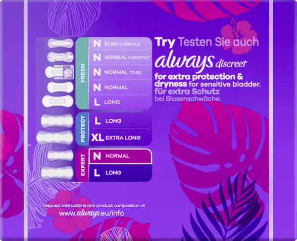 Bild 3 von Always Daily Expert Protect Slipeinlagen Normal mit Duft Big Pack