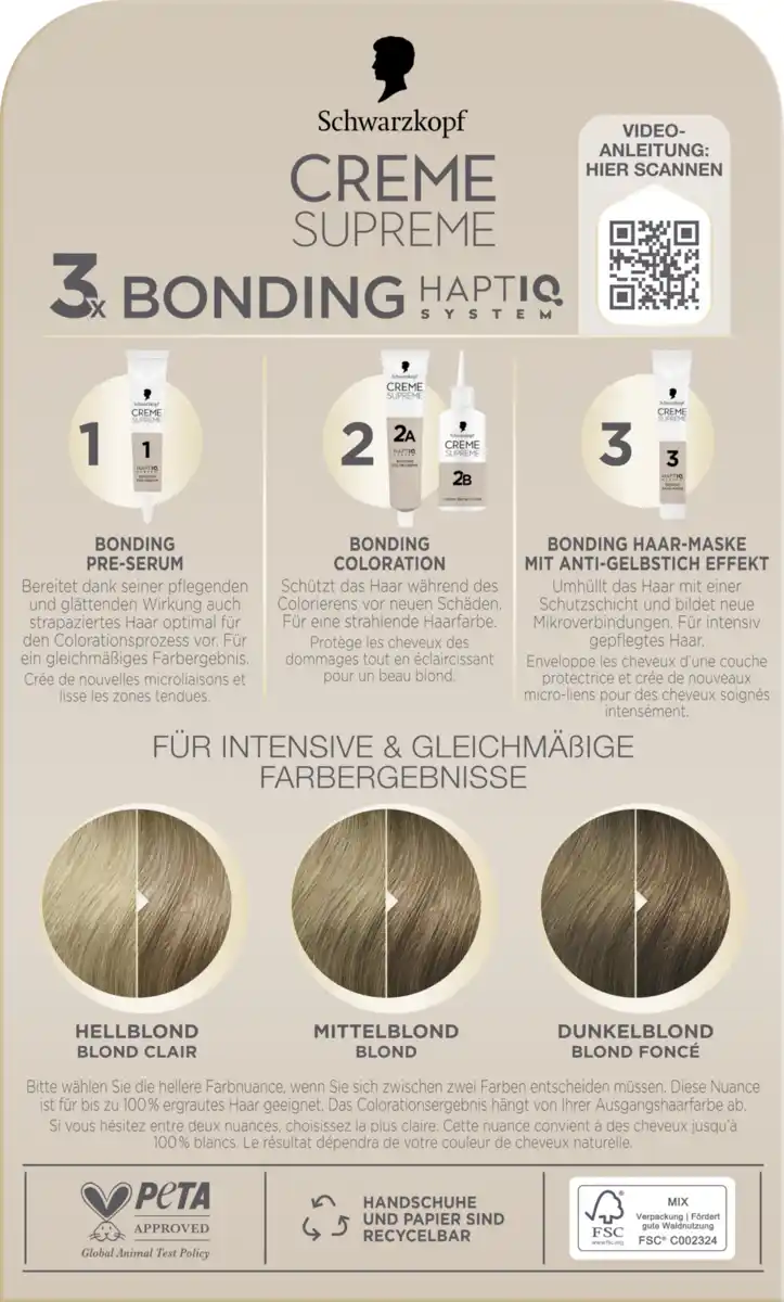 Bild 4 von CREME SUPREME Pflegende Coloration 8-16 Kühles Aschblond