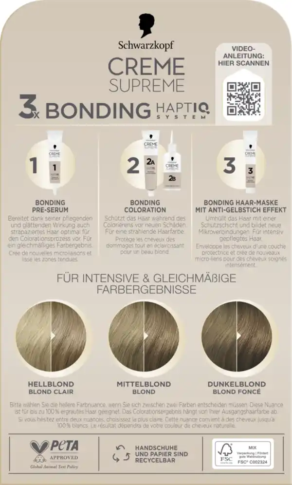 Bild 4 von CREME SUPREME Pflegende Coloration 8-16 Kühles Aschblond