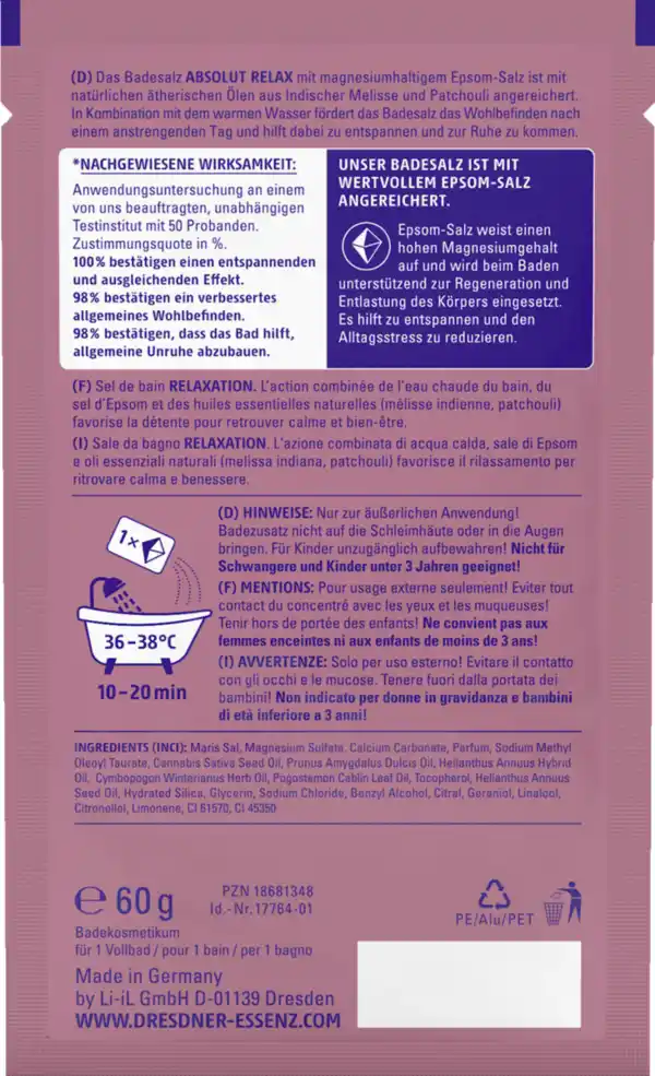 Bild 2 von Dresdner Essenz Badesalz Absolut Relax, 60 g