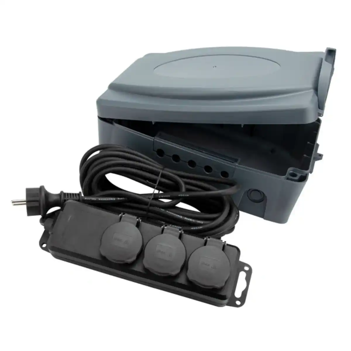 Bild 1 von CASAYA Kabelbox, 5 Kabeldurchführungen, 8 m Zuleitungslänge, inkl. 3-fach Steckdose