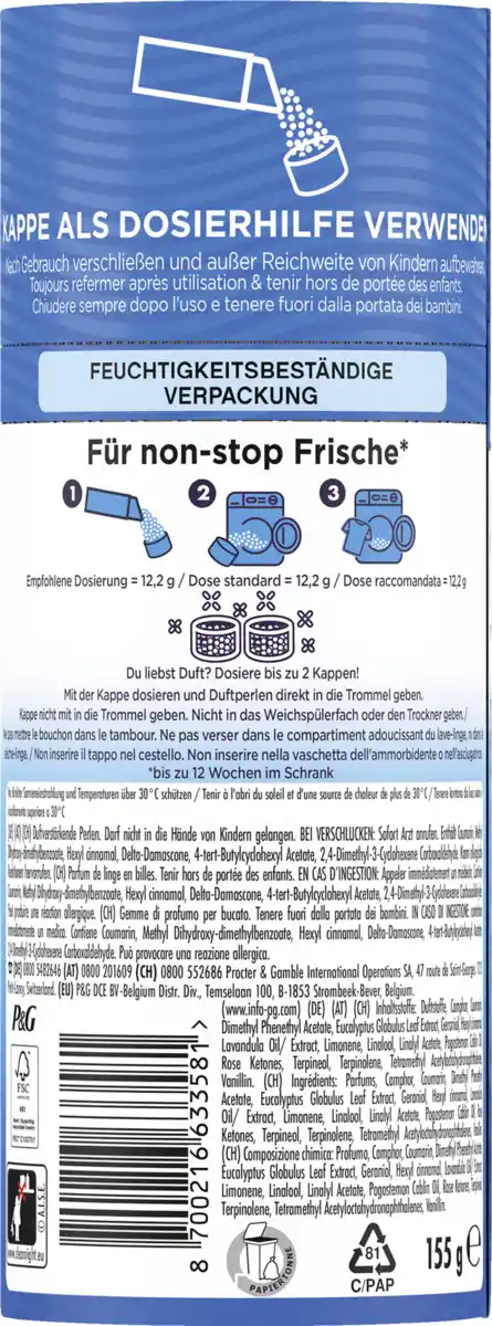 Bild 2 von Lenor Wäscheparfüm Aprilfrisch, 155 g