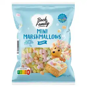 BACK FAMILY Mini Marshmallows 100 g, bunt