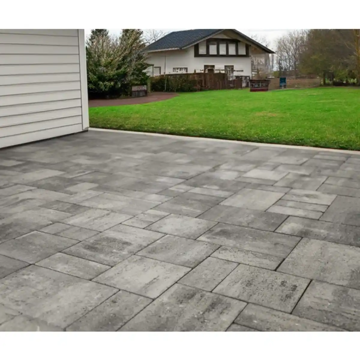 Bild 1 von Mr. GARDENER Mehrformatpflaster »Rio Bravo«, Verlegeeinheit, LxB:S: ca. 120 x 80 x 5 cm, weiß-anthrazit