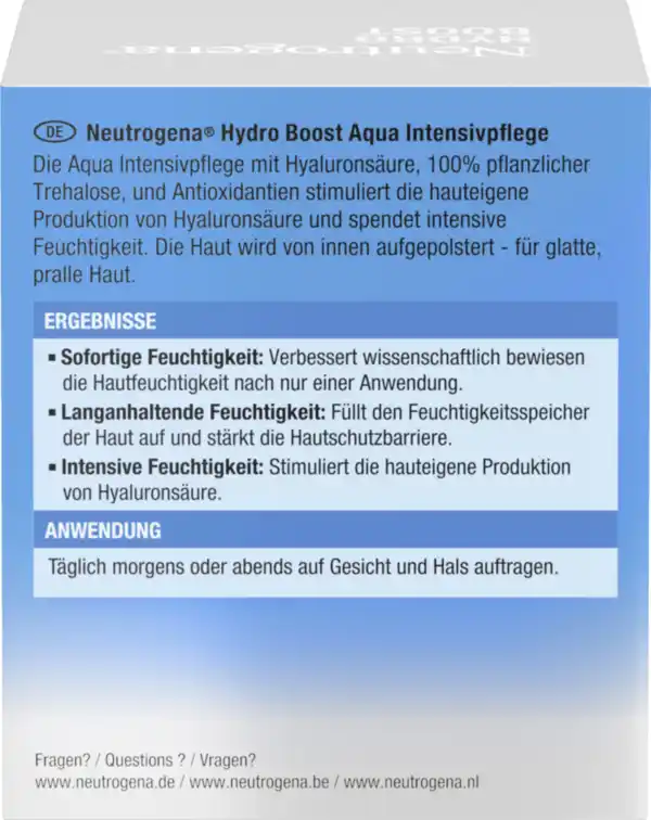 Bild 2 von Neutrogena Hydro Boost Aqua Intensivpflege, 50 ml