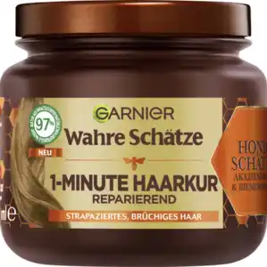 Garnier Wahre Schätze Haarkur 1-Minute Honig Schätze Strapaziertes & Brüchiges Haar, 340 ml