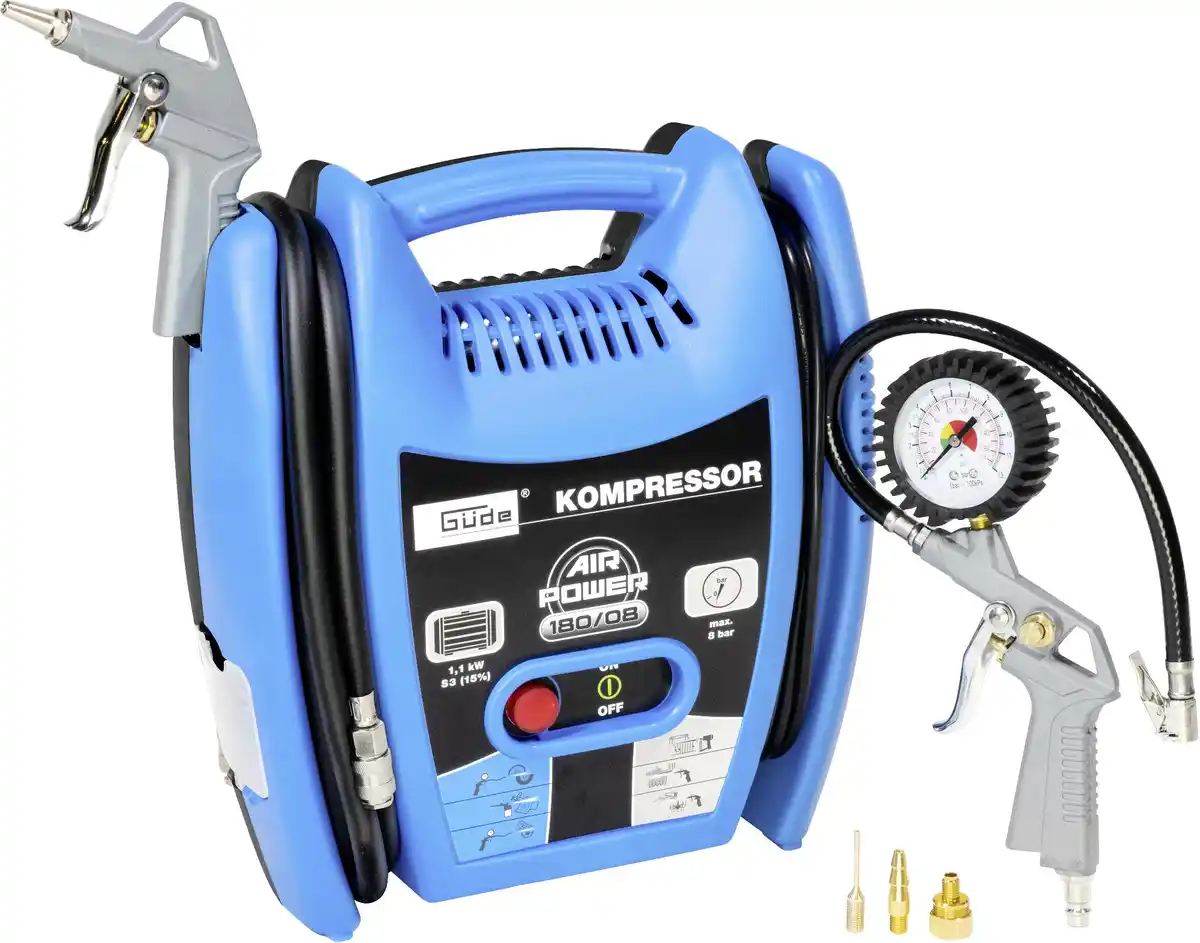 Bild 1 von Güde Multikompressor-Set Airpower 180-08 8 bar 180 l/min 1,1 kW