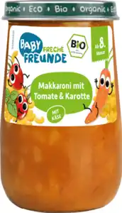 Freche Freunde Menü Makkaroni mit Tomate & Karotte ab dem 8. Monat