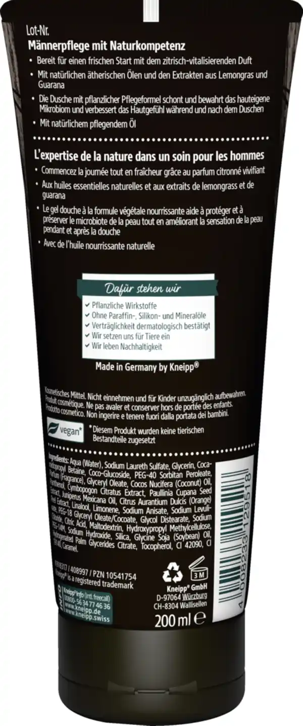 Bild 2 von Kneipp MEN 2 in 1 Dusche Startklar, 200 ml