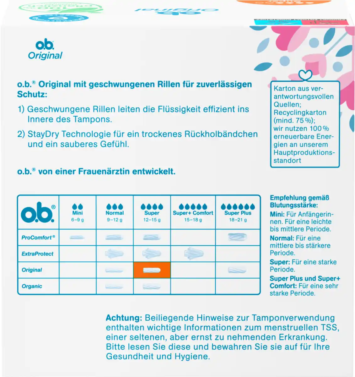 Bild 4 von o.b. Original Tampons Super