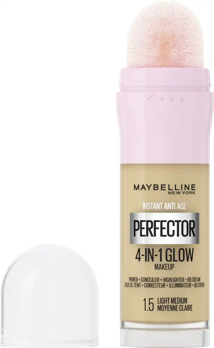 Bild 4 von Maybelline New York Foundation Instant Perfector Glow 4-in-1 Make-Up 1.5 Light Medium, 20 ml