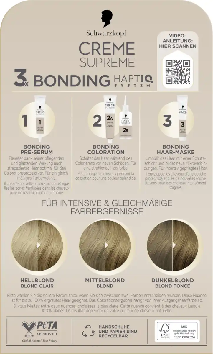 Bild 3 von CREME SUPREME Pflegende Coloration 8-0 Natürliches Blond