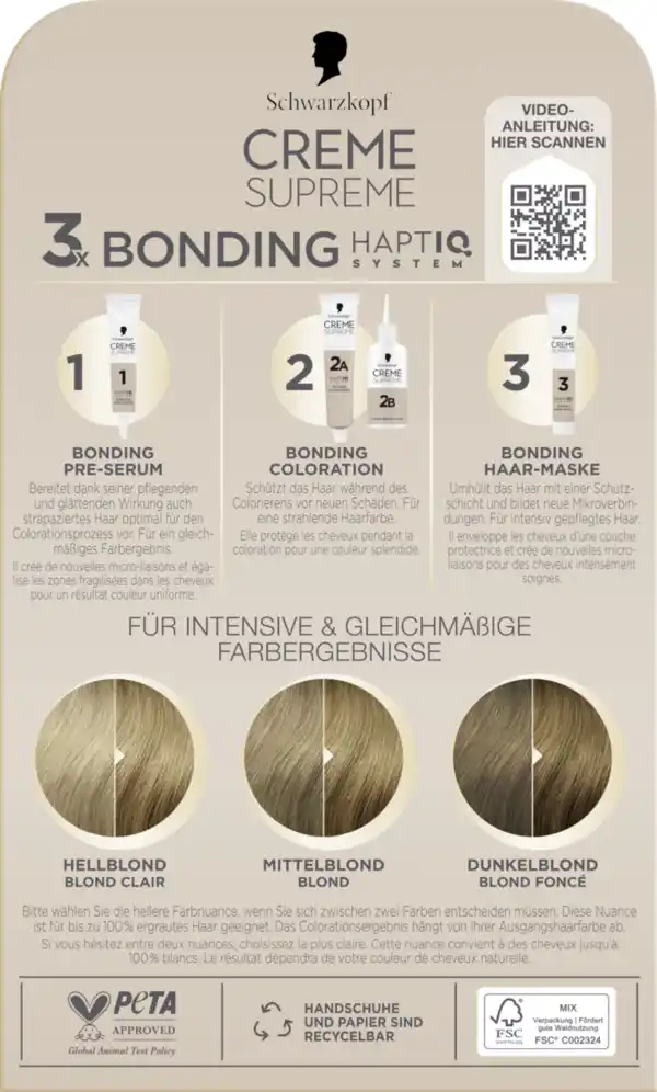 Bild 3 von CREME SUPREME Pflegende Coloration 8-0 Natürliches Blond