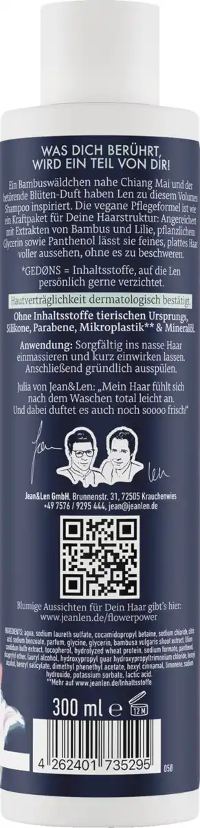Bild 2 von Jean&Len Volumen Shampoo, 300 ml
