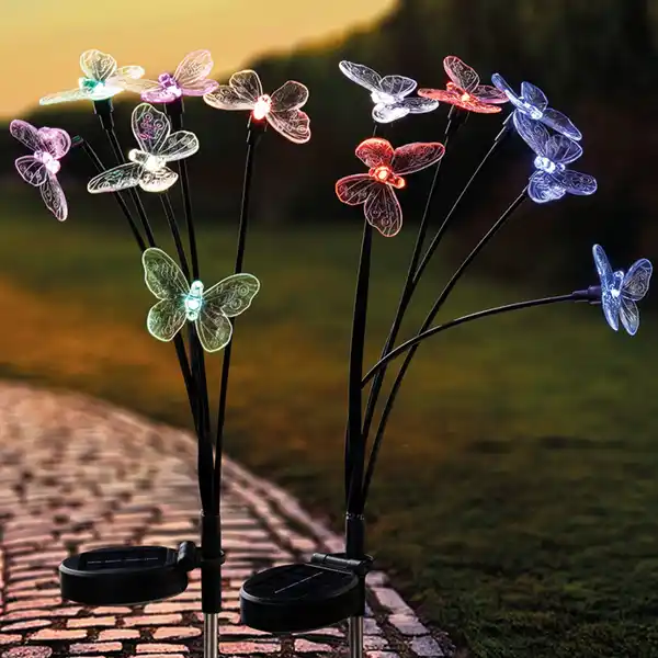 Bild 2 von I-Glow LED-Solar-Flexi-Gartenstecker 2er-Set