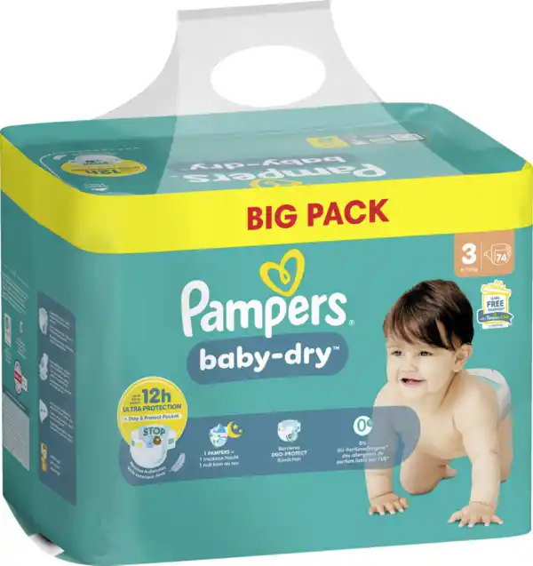 Bild 2 von Pampers Baby DRryWindeln Gr.3 Midi 6-10kg BigPack
