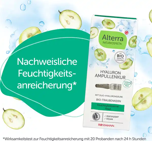 Bild 3 von Alterra NATURKOSMETIK Hyaluron Ampullenkur Konzentrat, 7 ml 7x 1 ml