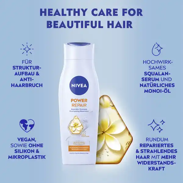 Bild 3 von NIVEA Power Repair Reparatur Shampoo, 250 ml