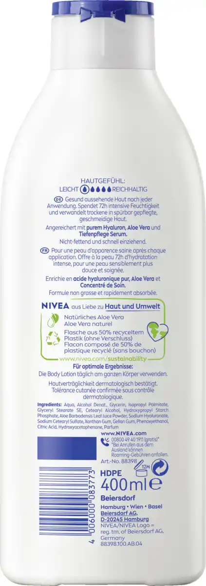 Bild 2 von NIVEA Body Lotion Aloe & Pflege, 400 ml
