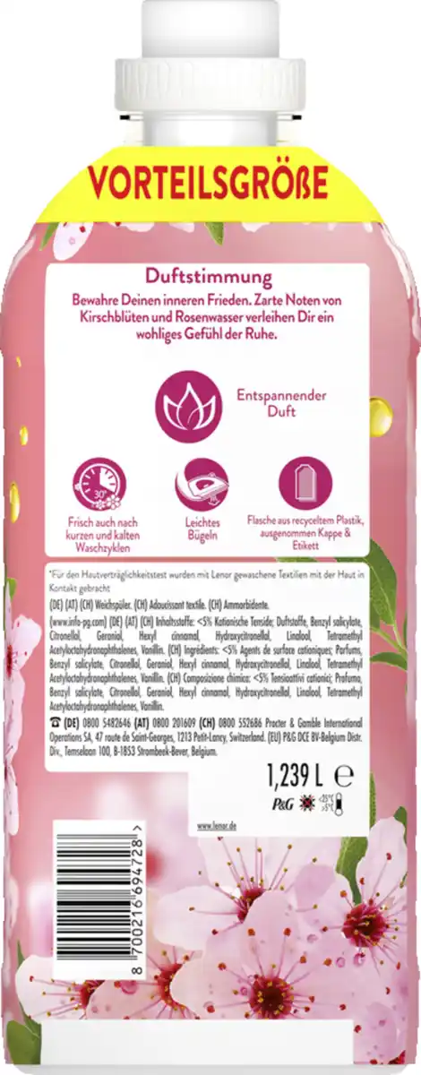 Bild 2 von Lenor Weichspüler Konzentrat Kirschblüte & Edlesalbei 59 WL