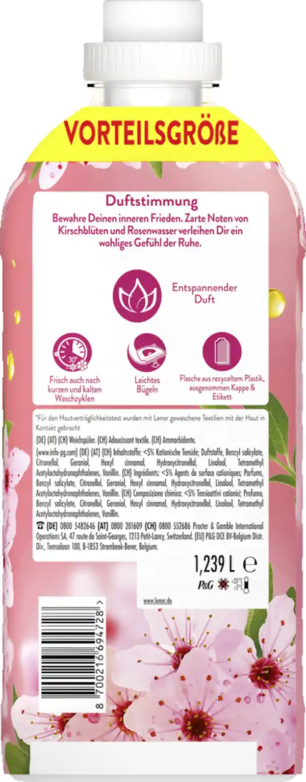 Bild 2 von Lenor Weichspüler Konzentrat Kirschblüte & Edlesalbei 59 WL