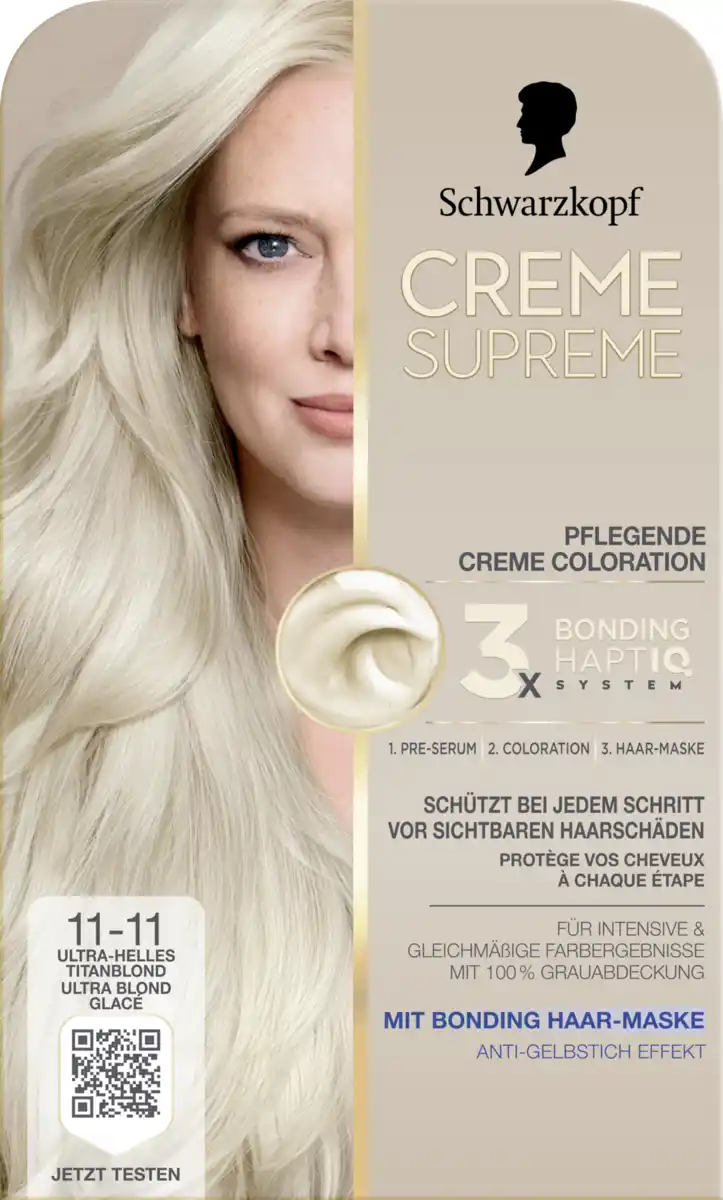 Bild 1 von CREME SUPREME Pflegende Coloration 11-11 Ultra-Helles Titanblond