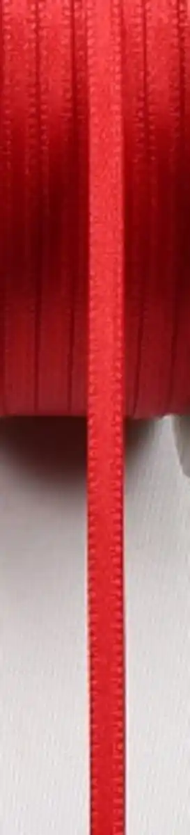 Bild 1 von DEKOWELT Geschenkband Doppelsatin rot, 10 m