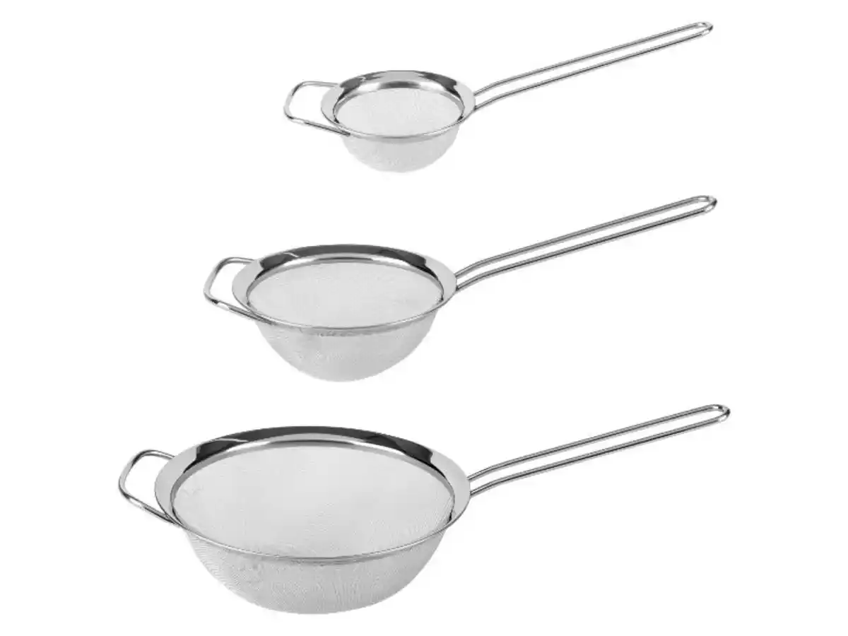 Bild 1 von LIVARNO home Edelstahl-Küchensieb-Set, 3 Stück