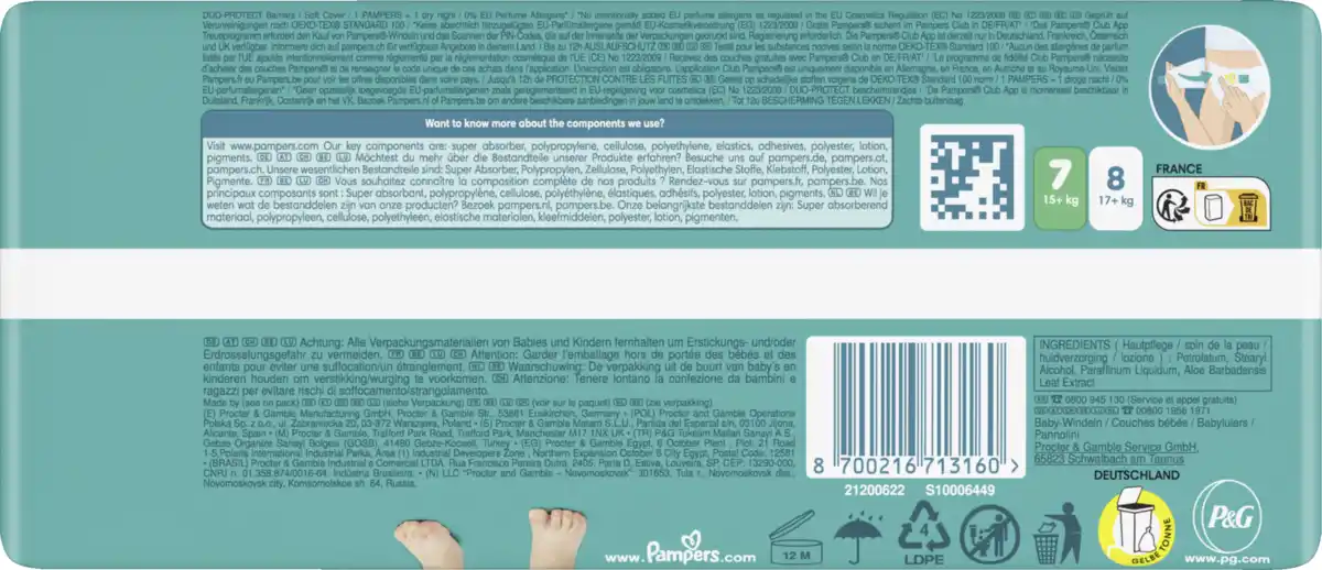 Bild 3 von Pampers Baby Dry Windeln Gr.7 Extra Large 15kg Single Pack